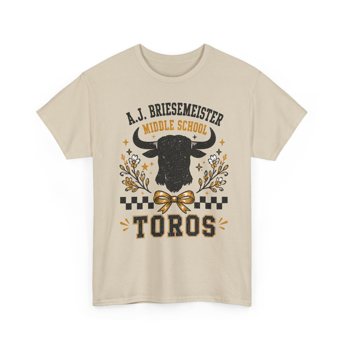 Toros Middle School Tee — A.J. Briesemeister School Spirit T-Shirt