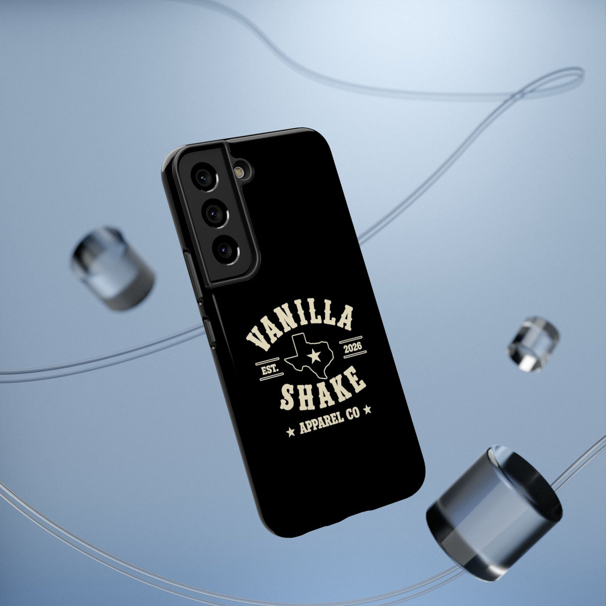 Black w/Ivory Logo lmpact-Resistant Phone Cases