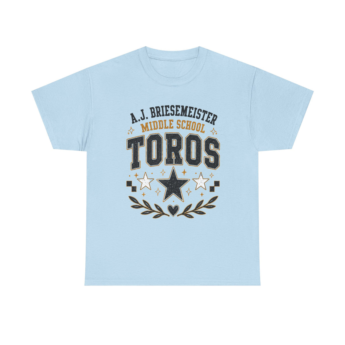 Toros Middle School Tee – A.J. Briesmeister School Spirit Shirt