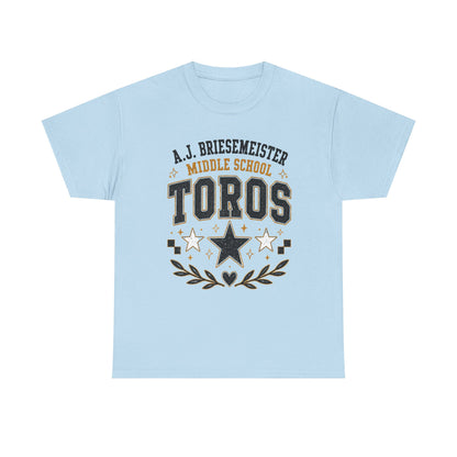 Toros Middle School Tee – A.J. Briesmeister School Spirit Shirt