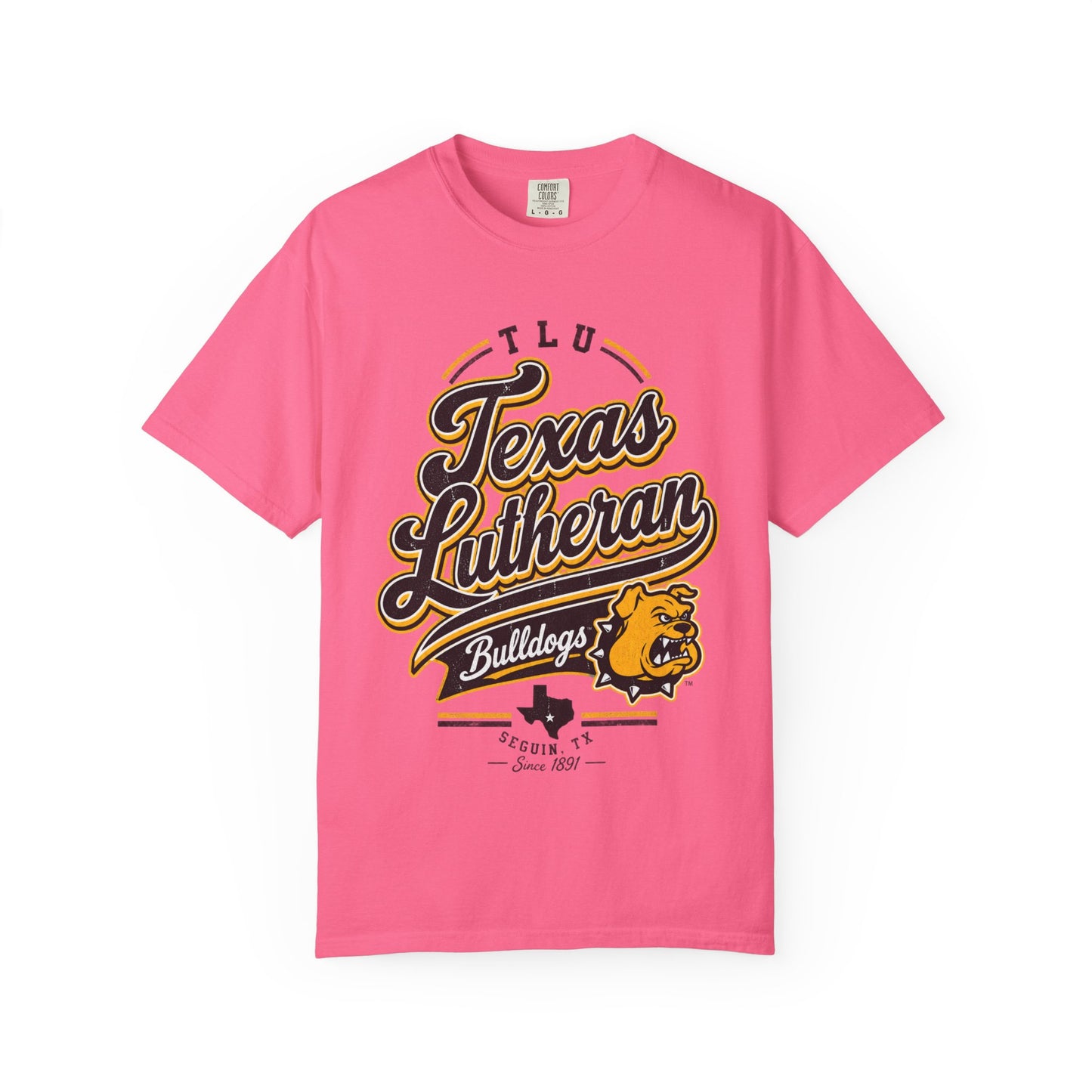 Texas Lutheran Bulldogs Vintage Script T-Shirt