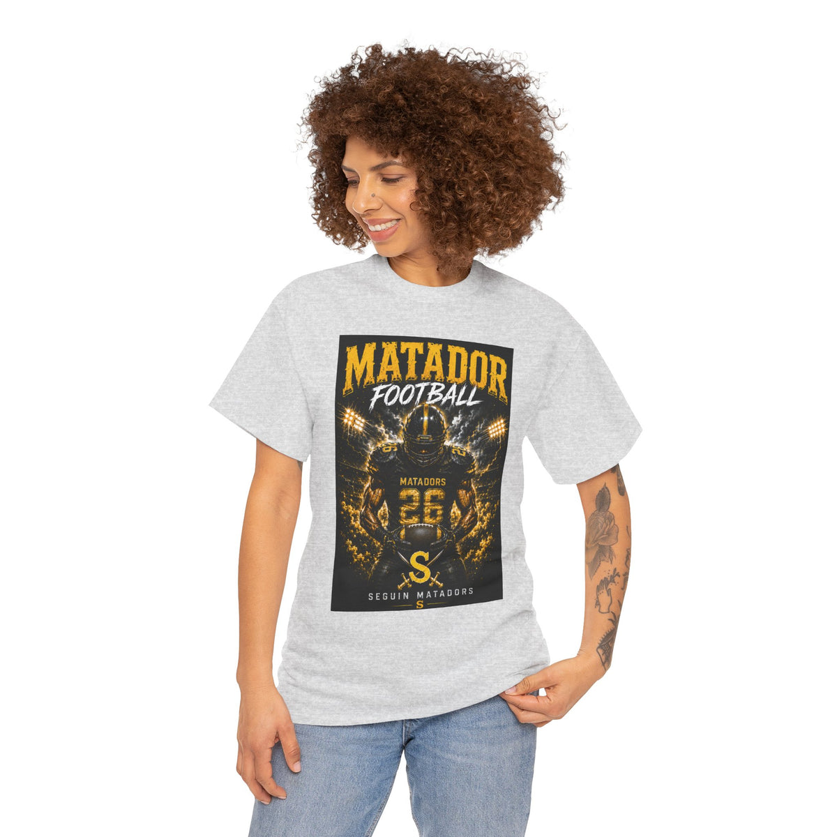 Matador Football Team Tee — Vintage Helmet Graphic Jersey Shirt