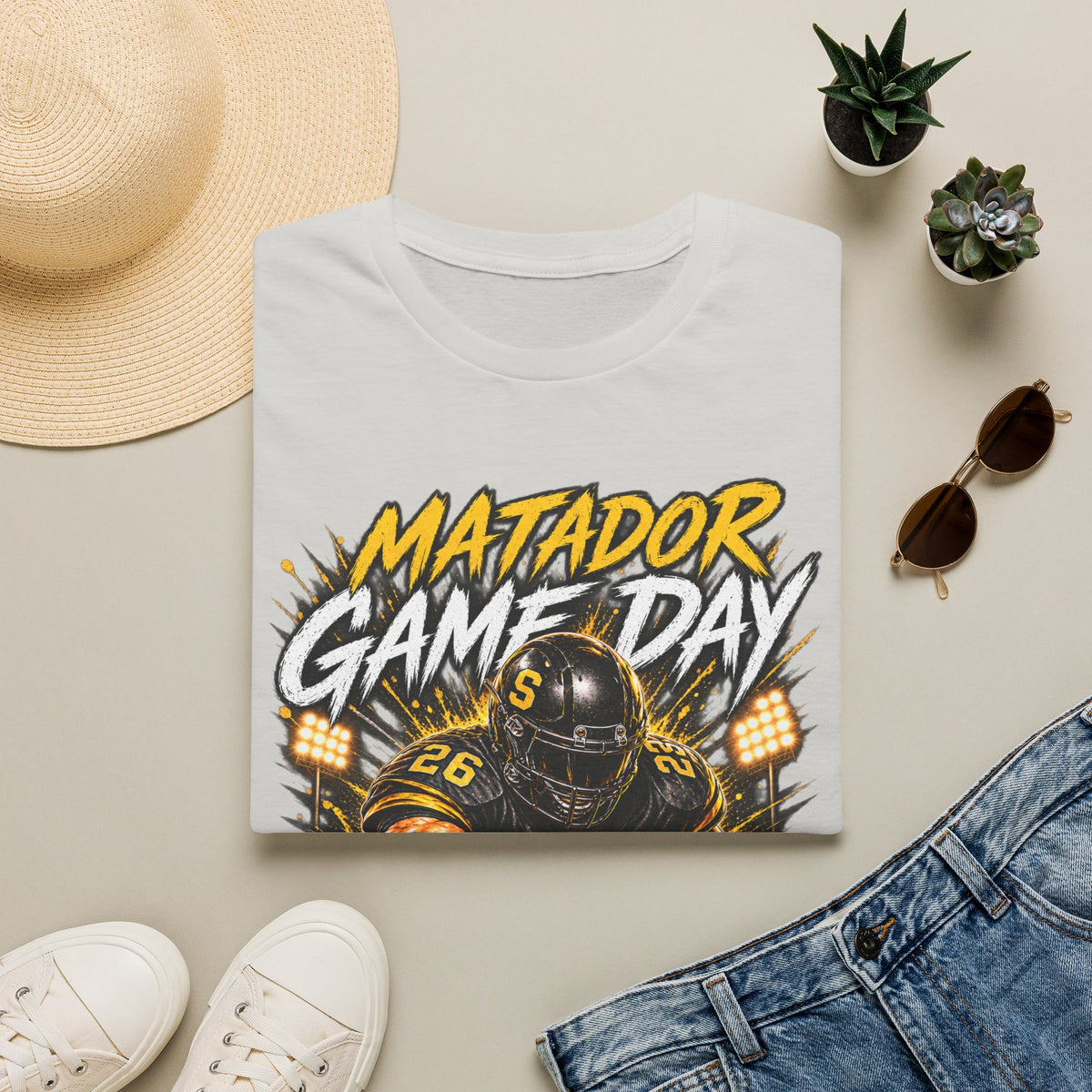 Matador Game Day Football T-Shirt — Seguin Matadors Fan Tee