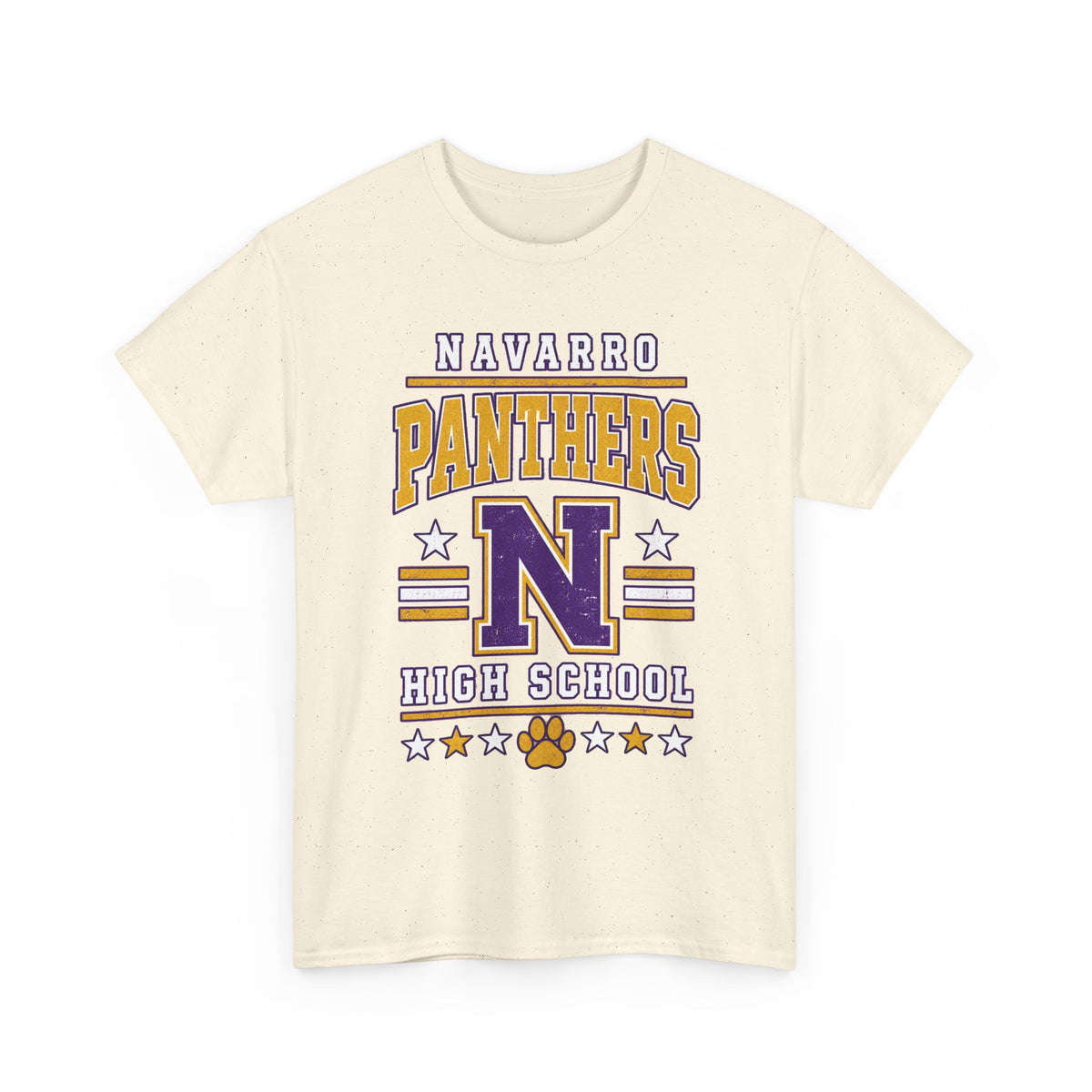 Navarro Panthers High School Tee — Retro Letterman N Design