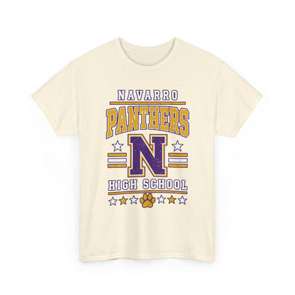 Navarro Panthers High School Tee — Retro Letterman N Design