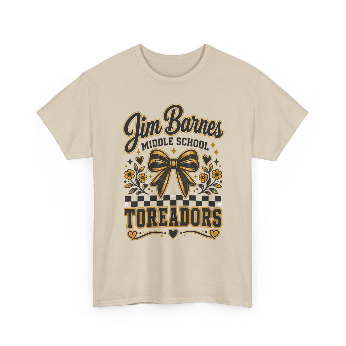 Jim Barnes Middle School Toreadors T-Shirt — School Spirit Cheer Tee