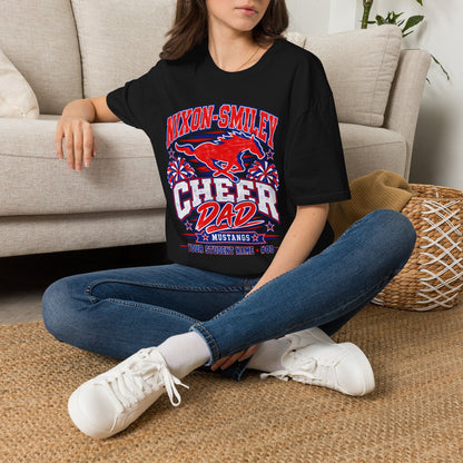 Nixon-Smiley Mustangs Cheer Dad T-Shirt — School Spirit Fan Tee