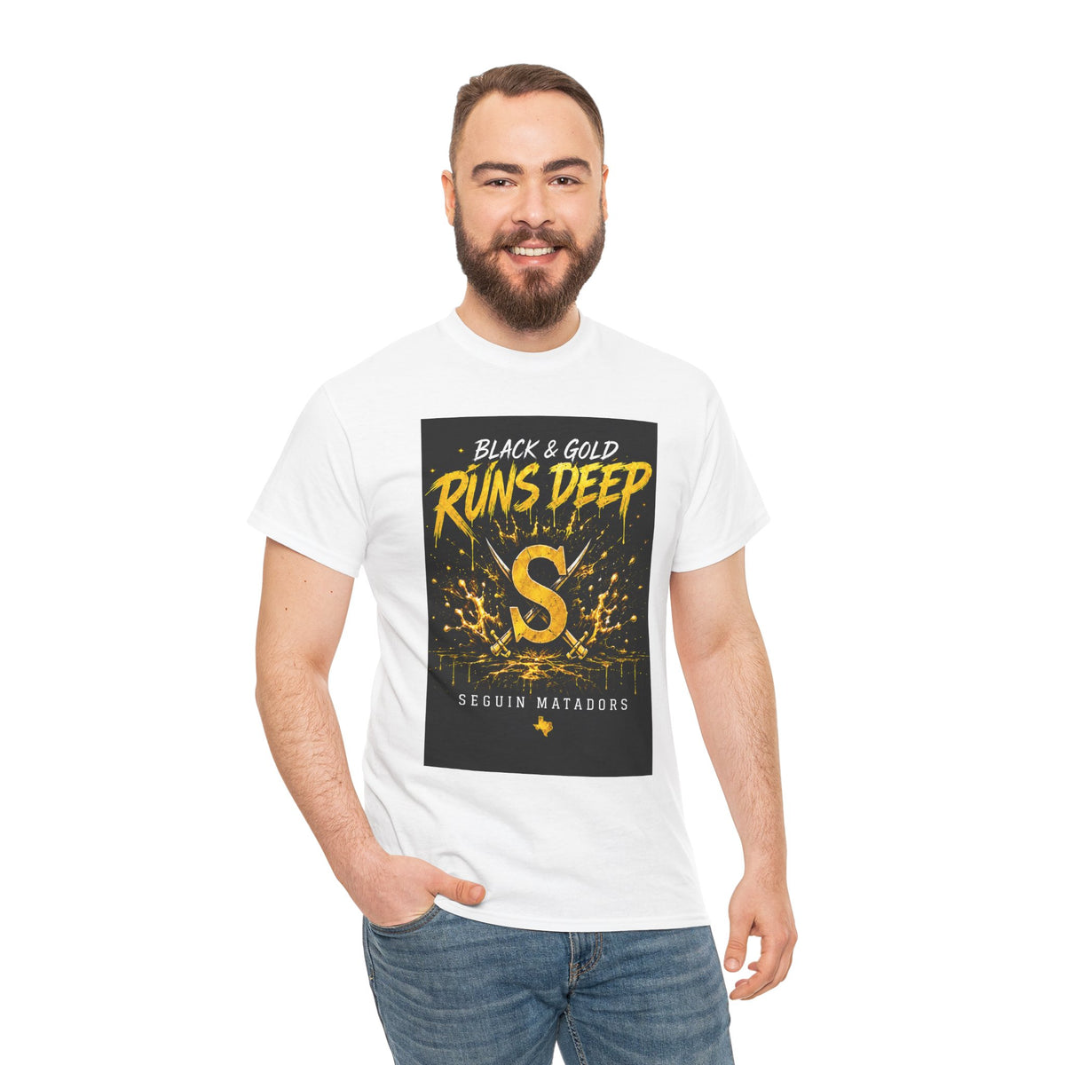 Seguin Matadors 'Black & Gold Runs Deep' T-Shirt