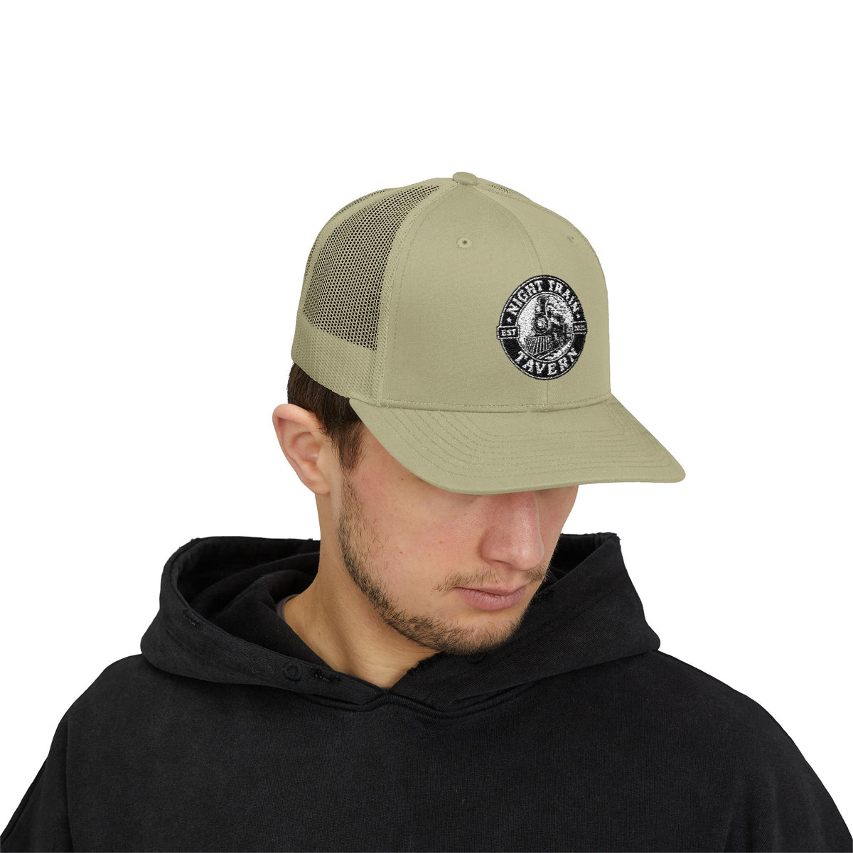 Night Train Tavern Trucker Cap-Embroidery