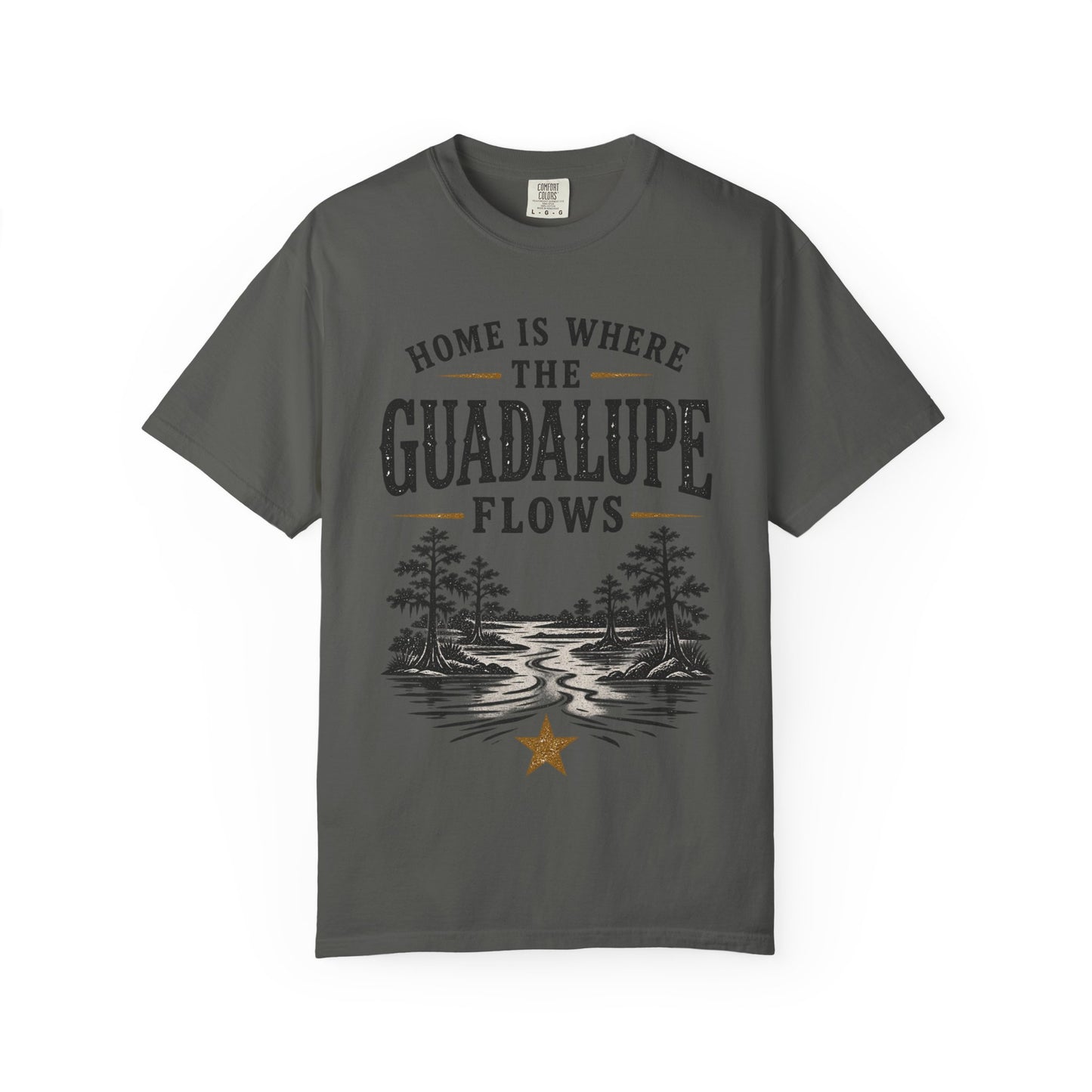 Guadalupe River T-Shirt — "Home Is Where The Guadalupe Flows" Vintage Outdoors Tee