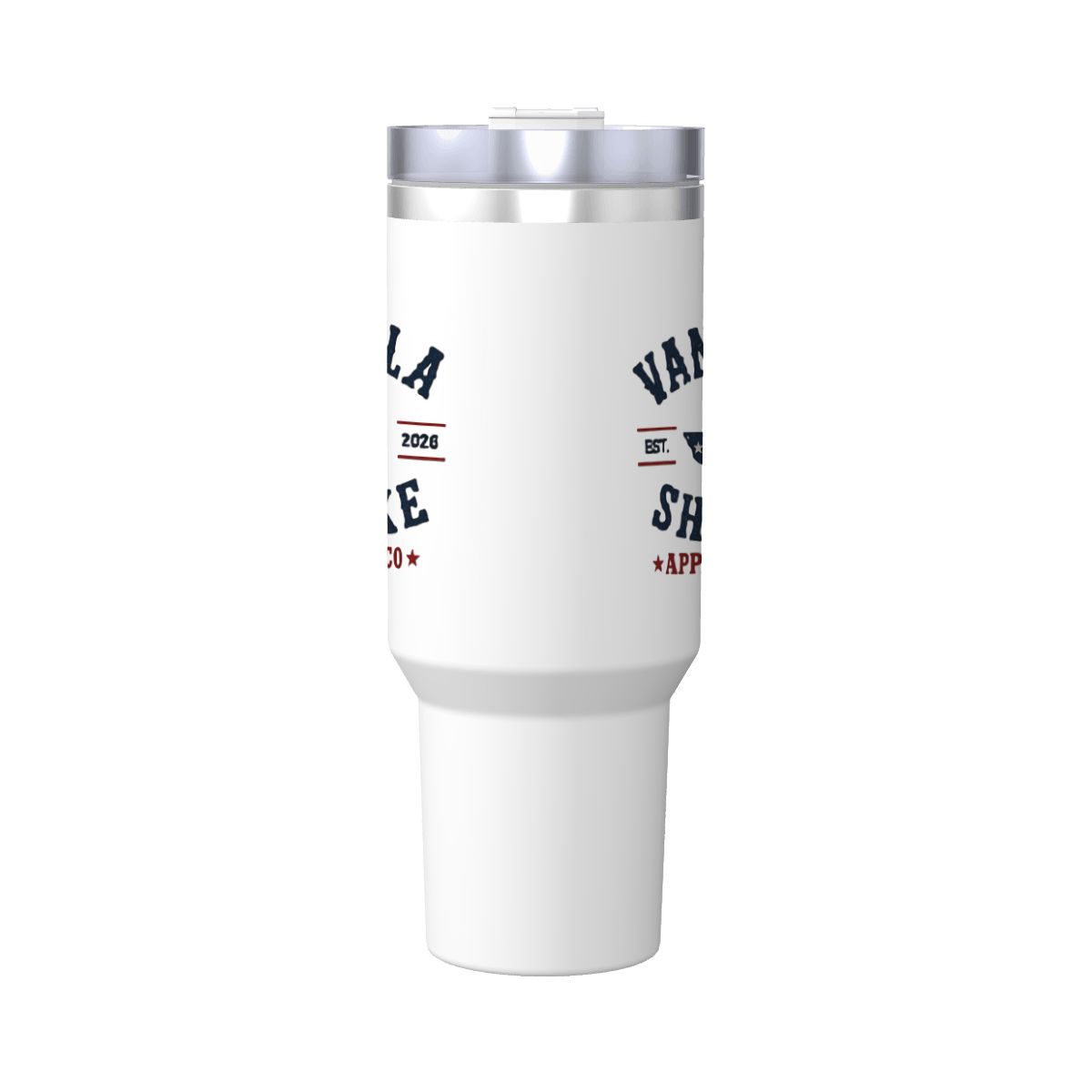 RWB Logo Travel Coffee Mug with Handle and Straw (40oz)
